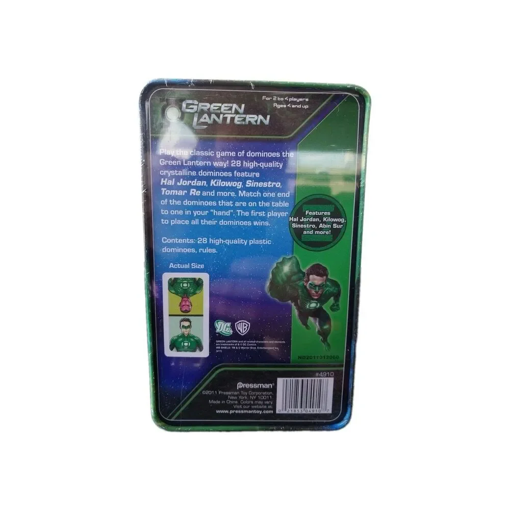 Green Lantern Dominoes, Pressman, Brand New Sealed